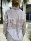 0039 Italy Lucy Blouse with Eyelet Embroidery