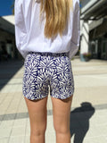 Tori Richard Fandango R Nola Shorts Navy White Pattern