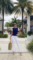 Vilagallo Knitwear Pullover Canale Maia Marincshort Sleeve