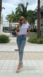 Goldie Ruffle Sleeve Tee White