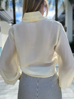 Fifteen Twenty Tie Front Blouse Cream