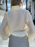 Fifteen Twenty Tie Front Blouse Cream