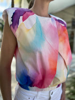 Finley Sydney Crop Top Abstract WHTML