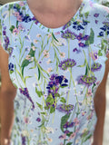 Marc Cain  T-Shirt 320- Floral Light Blue Short Sleeve