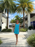 Fifteen Twenty Linen Dress CAR  Light Blue Sleeveless