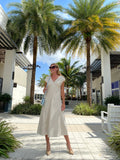 Fifteen Twenty A Line Midi Skirt Natural Color