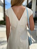 Fifteen Twenty A Line Midi Skirt Natural Color