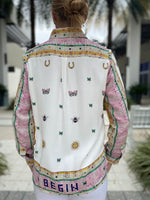 Vilagallo Shirt Tea Mosaico Estampado