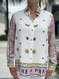 Vilagallo Shirt Tea Mosaico Estampado