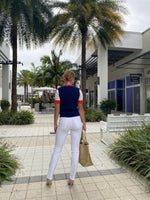 Vilagallo Knitwear Pullover Canale Maia Marincshort Sleeve