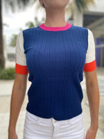 Vilagallo Knitwear Pullover Canale Maia Marincshort Sleeve