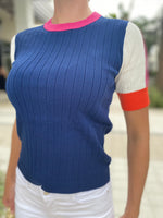 Vilagallo Knitwear Pullover Canale Maia Marincshort Sleeve