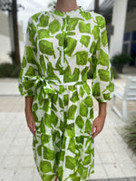 0039 Italy Milo Lite Green Cotton Dress