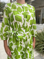 0039 Italy Milo Lite Green Cotton Dress
