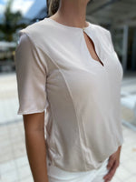 Purotatto Blouse Naturalle Champagne Color  Shortsleeve top