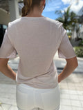 Purotatto Blouse Naturalle Champagne Color  Shortsleeve top