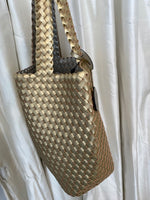Ilse Jacobsen Tote Bag Platin(Gold-ish)with Silver Vegan Leather