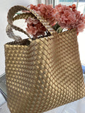 Ilse Jacobsen Tote Bag Platin(Gold-ish)with Silver Vegan Leather