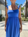Susana Monaco Flutter Sleeve Dress Dazzling Blue