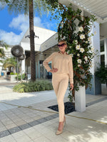 Estelle and Finn Crop Back Top Sand