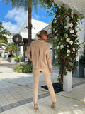 Estelle and Finn Crop Back Top Sand