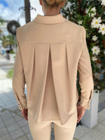 Estelle and Finn Crop Back Top Sand