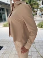 Estelle and Finn Crop Back Top Sand