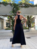Susana Monaco Racer Tank Long Dress Black