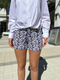 Tori Richard Fandango R Nola Shorts Navy White Pattern