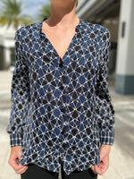 Liver Pool Button Front Shirt STWNP Starry Geometric