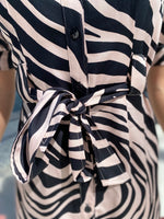 Finley Piper Dress Blushed Tiger Pale Pink/Black