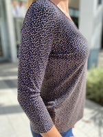 Liverpool 3/4 Sleeve Crew Neck MMPA Leopard Print