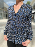 Liver Pool Button Front Shirt STWNP Starry Geometric