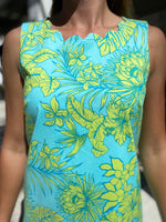 Tori Richard Manoa Valley Gemma Dress Aqualine