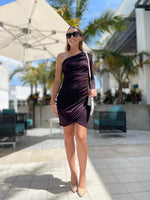 Susana Monaco Chianti 25” One Arm Gathered Dress