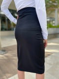 Susana Monaco Black Slim High Waisted Skirt