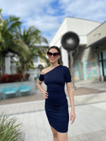 Susana Monaco One Shoulder Off Shoulder Midnight