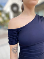 Susana Monaco One Shoulder Off Shoulder Midnight